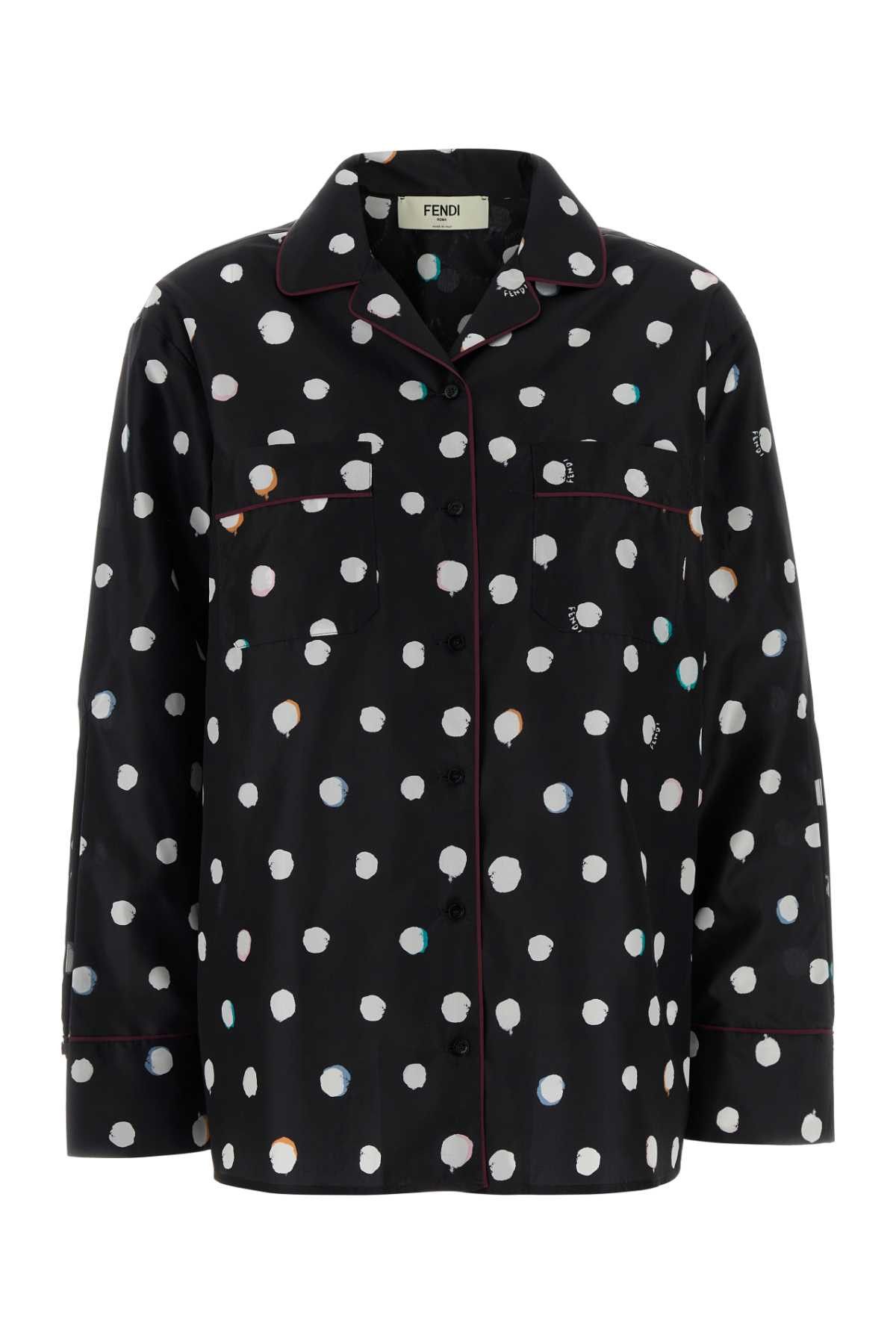 Fendi Printed Silk Shirt Size L / US 10 / IT 46 - 1 Thumbnail