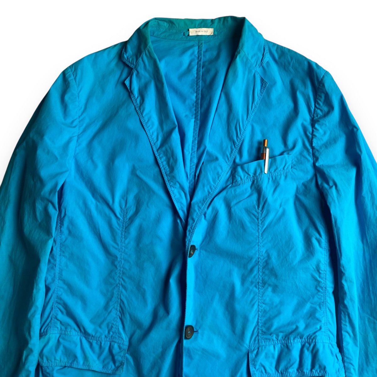 Jil Sander JIL SANDER LINEN BLAZER CASUAL JACKET Size US L / EU 52-54 / 3 - 3 Thumbnail