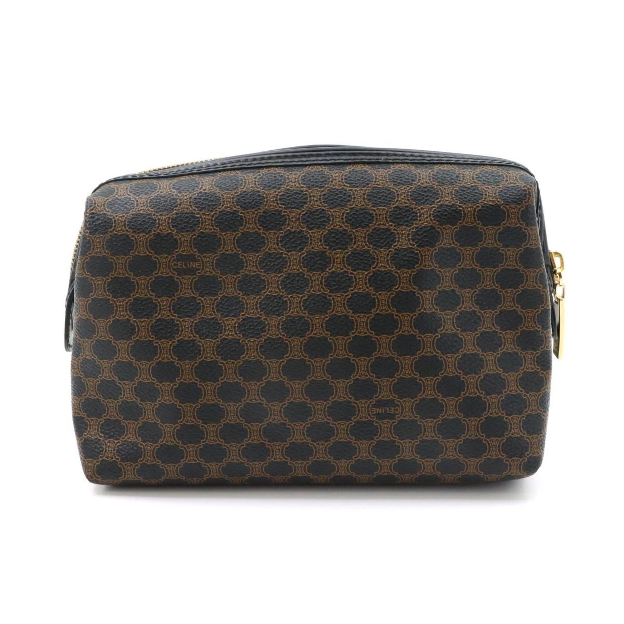 Celine Celine Macadam Pouch - Leather, Black, Gold Hardware Size ONE SIZE - 1 Thumbnail