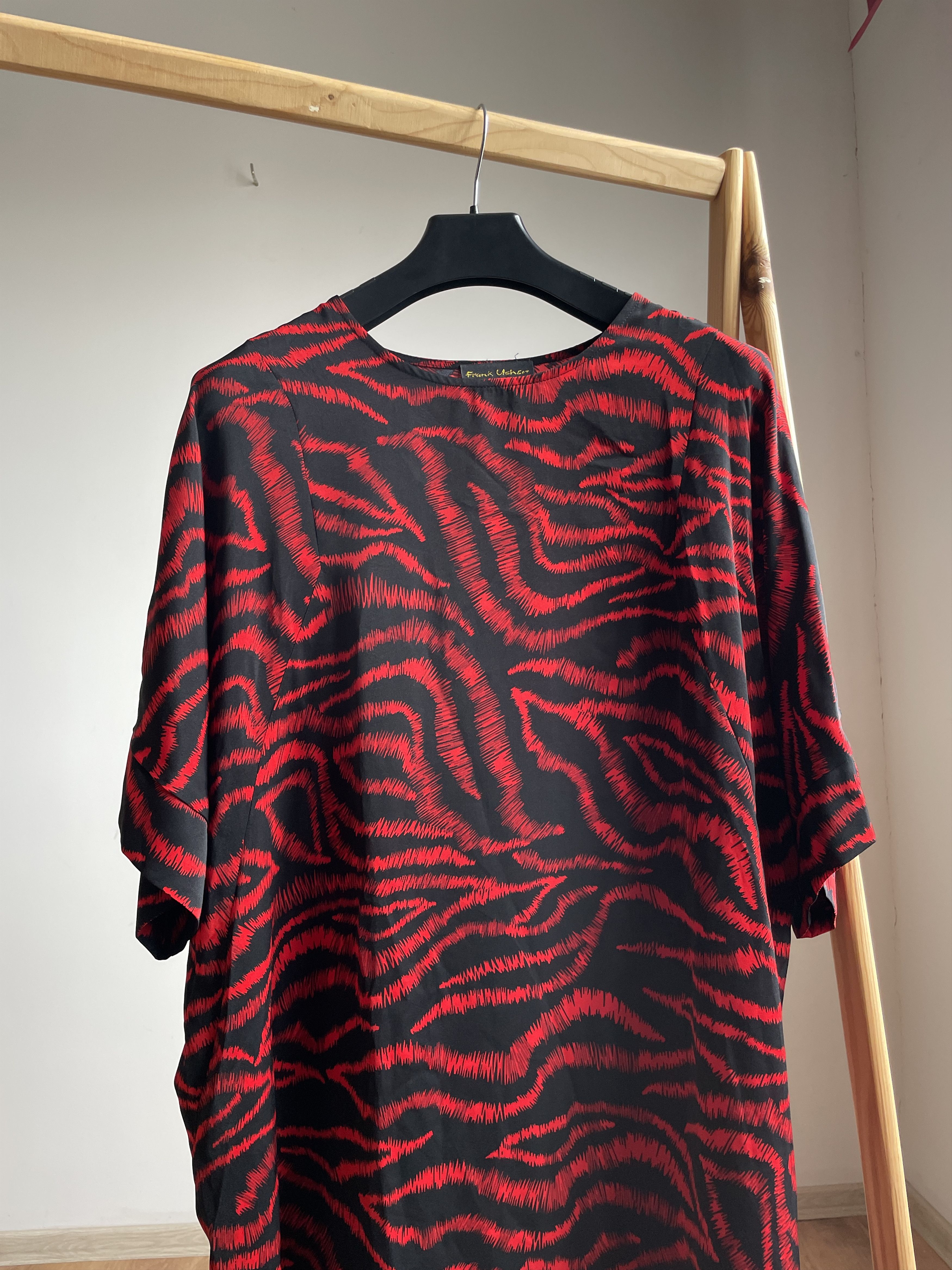 Other Frank Usher Zebra Print Oversized Tunic Dress Size S/M Size M / US 6-8 / IT 42-44 - 3 Thumbnail
