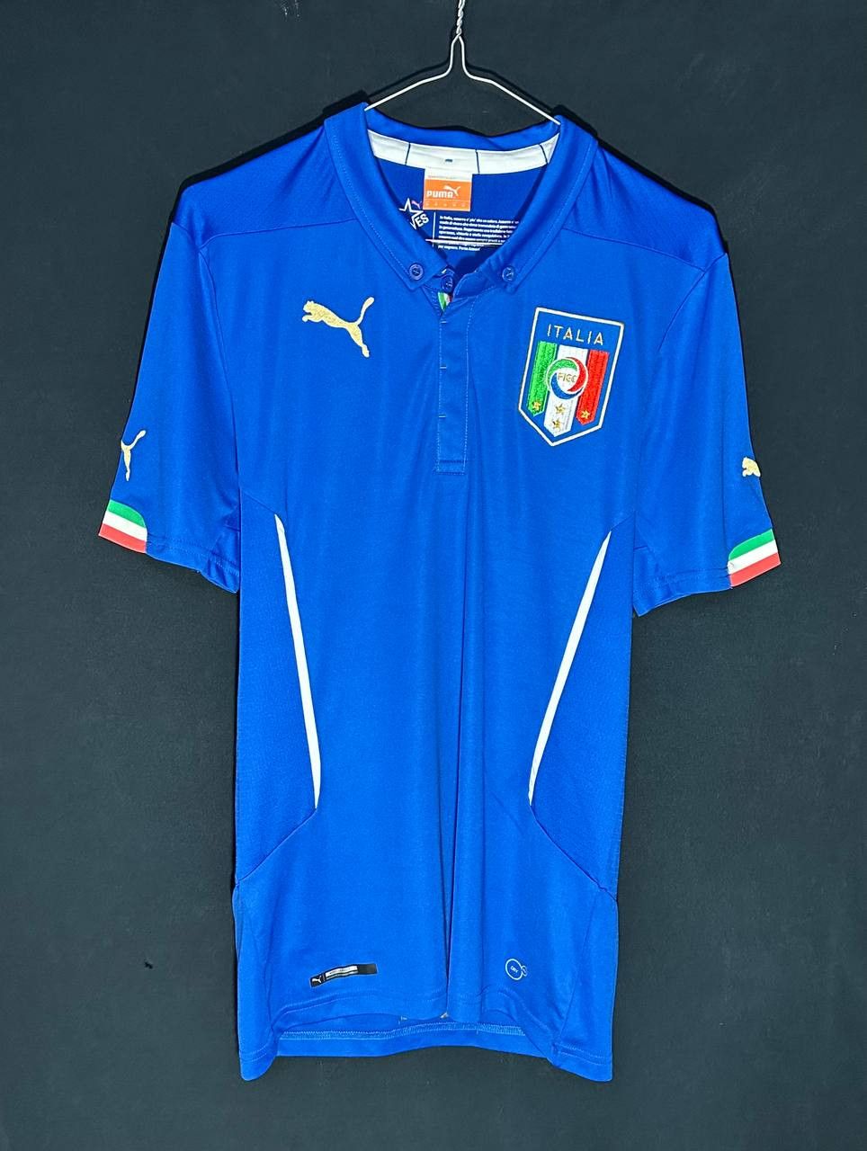 Puma Italy 2014 - 2015 Home Puma football jersey shirt soccer Size US M / EU 48-50 / 2 - 1 Thumbnail