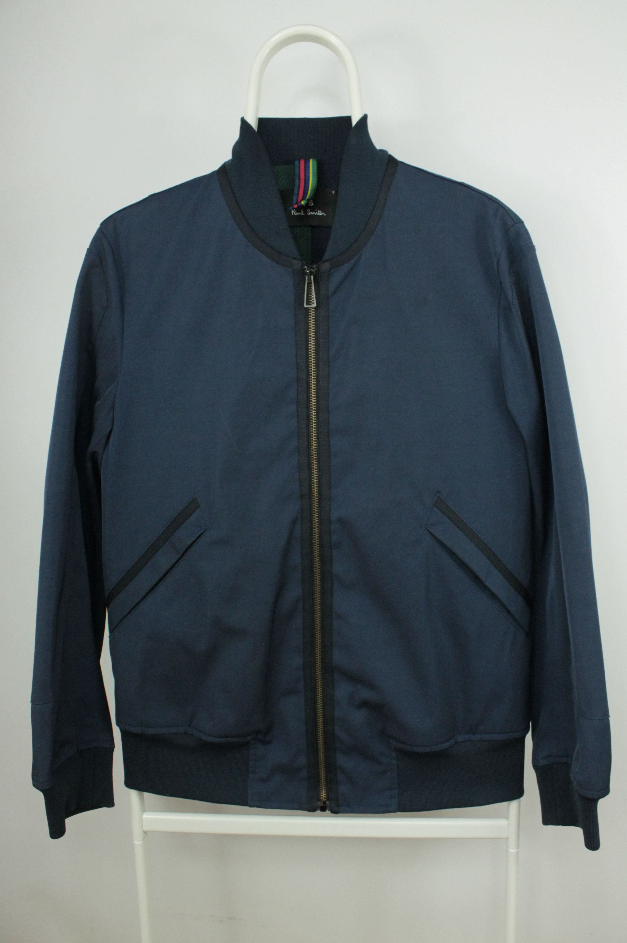 Luxury Paul Smith Streetwear Paul Smith Men s Navy Nylon Bomber Jacket Grailed