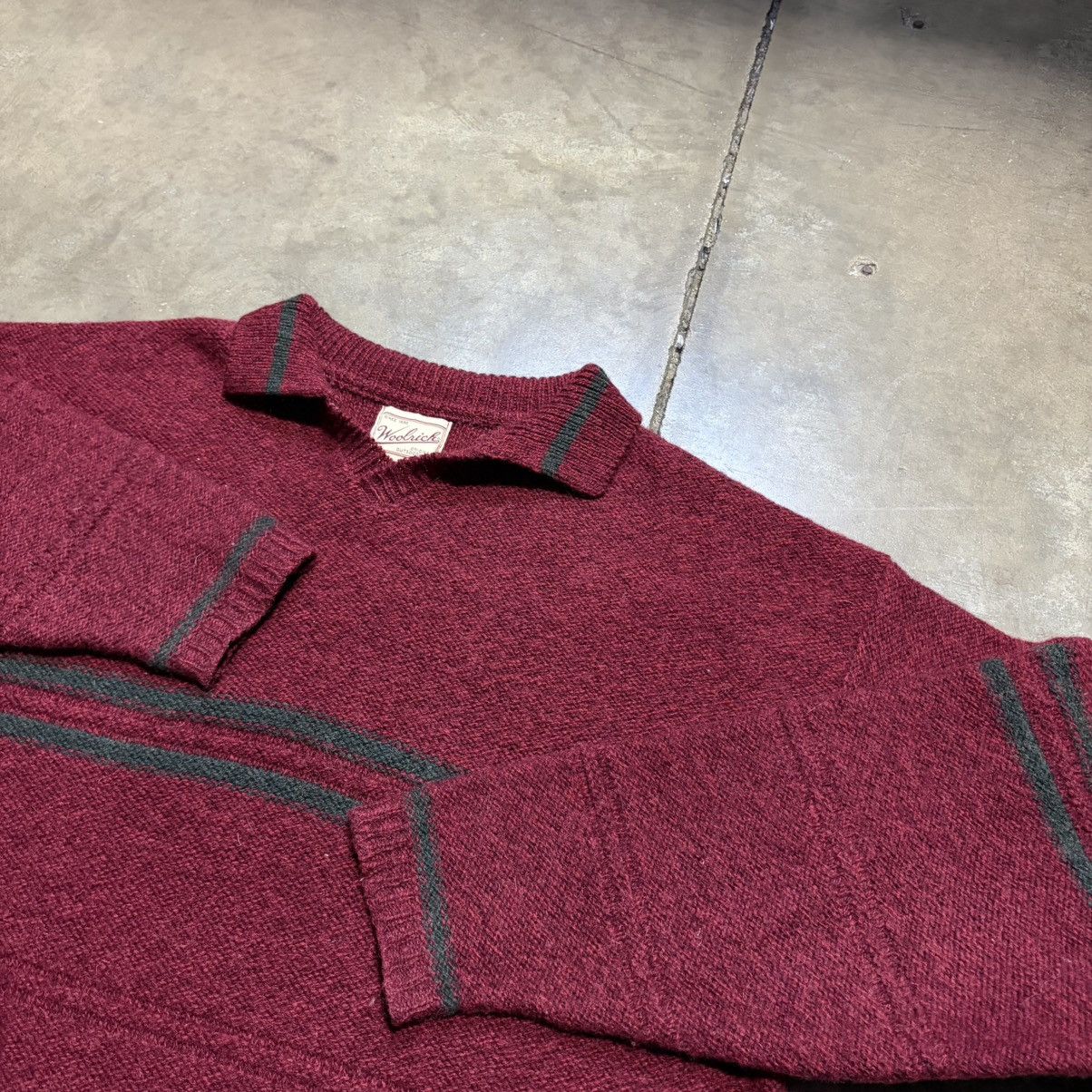 Woolrich Woolen Mills Vintage Woolrich Wool Sweater Striped Collared Fisherman 90s Size US XL / EU 56 / 4 - 4 Thumbnail