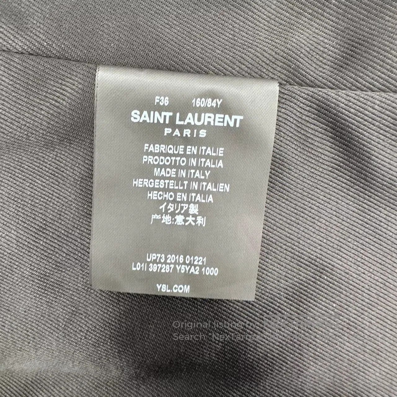 Saint Laurent Paris Saint Laurent Black Biker Leather Jacket. Size XS / US 0-2 / IT 36-38 - 6 Thumbnail