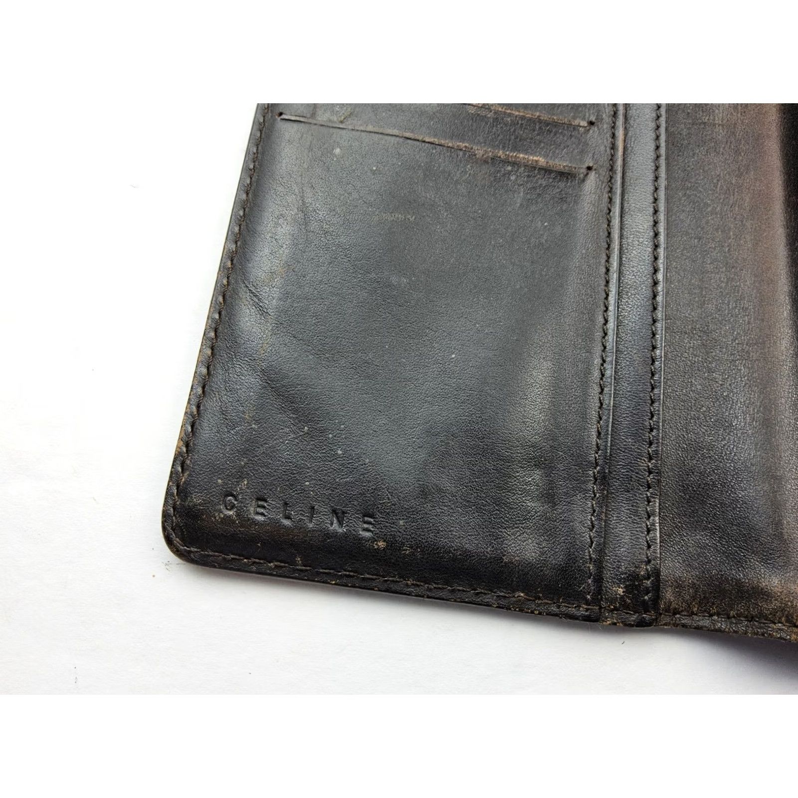Celine CELINE Wallet Snap Full Size Logo Macadam Pattern Women Brown Size ONE SIZE - 5 Thumbnail