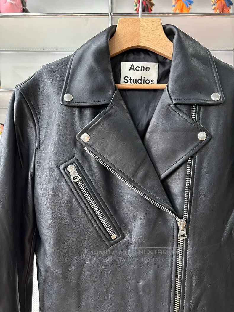 Acne Studios Acne Studios Classic Biker Leather Jacket Size XS / US 0-2 / IT 36-38 - 3 Thumbnail