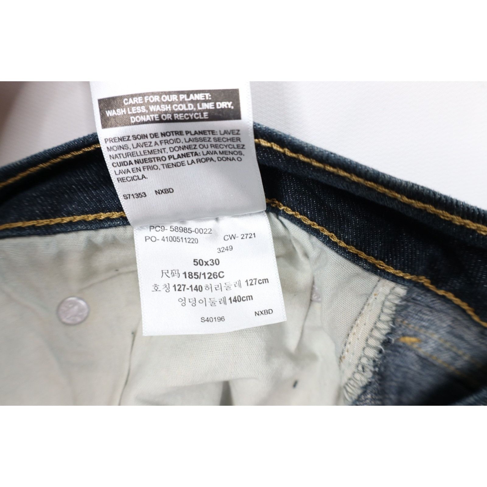 Levi's New Levis Mens Stretch Relaxed Fit Wide Leg Jeans 50x30 Size US 44 / EU 60 - 9 Thumbnail