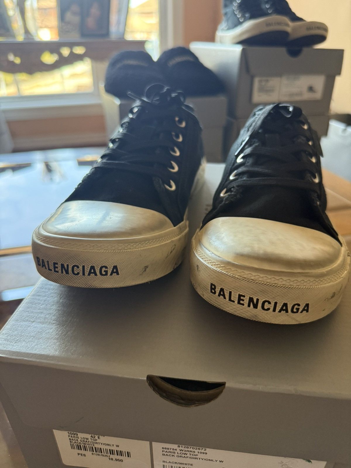 Balenciaga Balenciaga Paris Graffiti Low Top Sneaker Size US 9 / EU 42 - 3 Thumbnail
