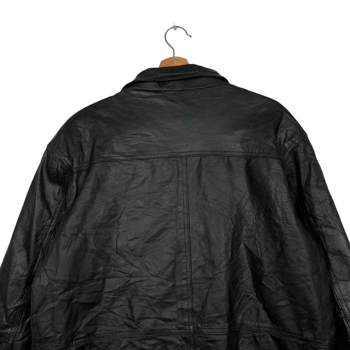 Japanese Brand 🔥VINTAGE BIKER LEATHER JACKET RECUERDO ISSEY MIYAKE Size US M / EU 48-50 / 2 - 11 Thumbnail
