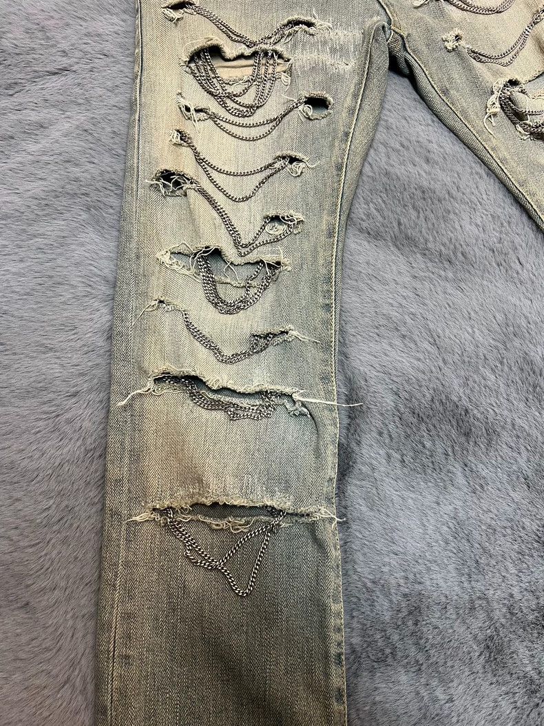 Yves Saint Laurent Saint Laruent13 Autumn and Winter Show Style Light Blue Was Size US 28 / EU 44 - 6 Thumbnail