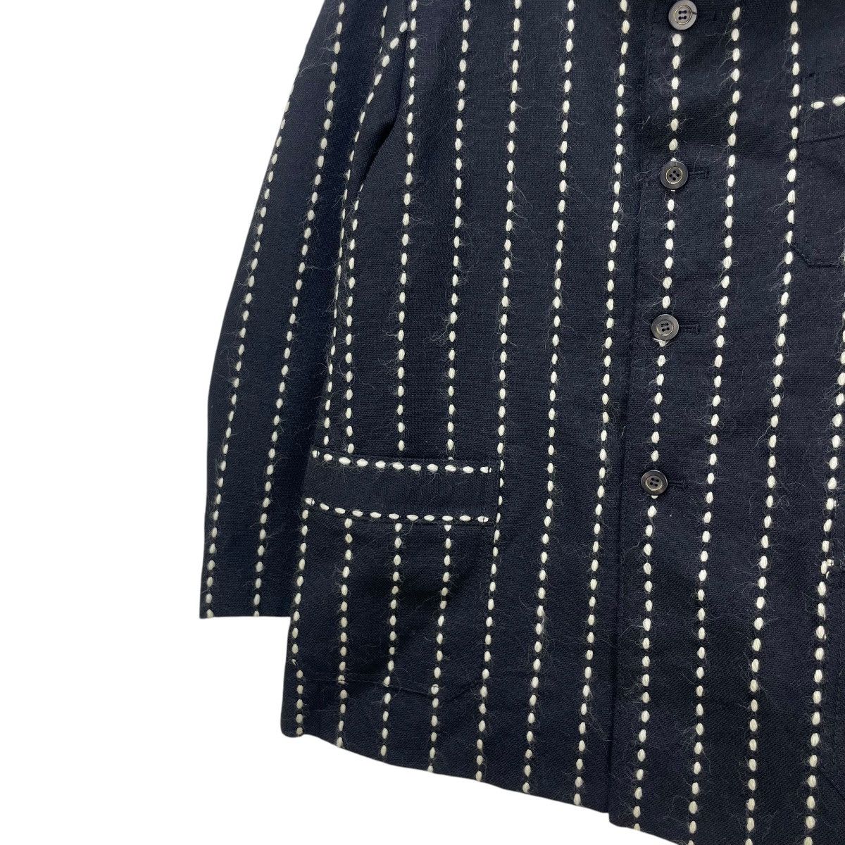 Designer × Issey Miyake 💥Vintage MC Roman Stitching Stripe Down Jacket Size US M / EU 48-50 / 2 - 5 Thumbnail