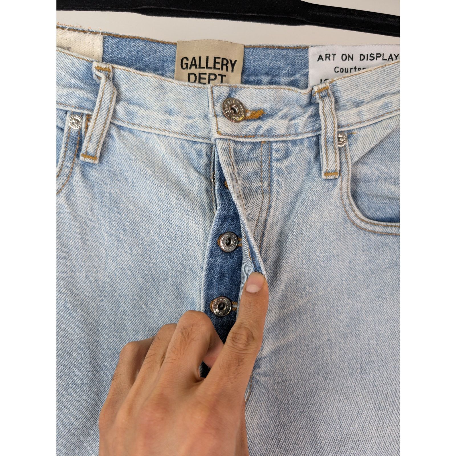 Gallery Dept. o1rshd1 Size: 32 x 32 / Pascal 5001 Straight-Leg Denim Jeans Size US 32 / EU 48 - 7 Thumbnail