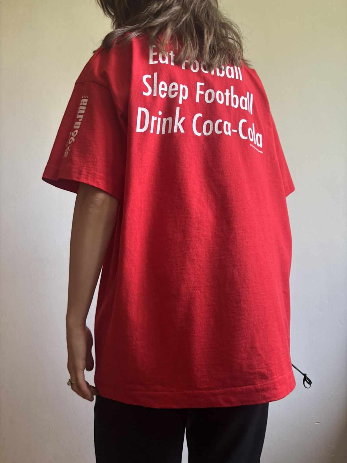 Coca Cola × UEFA × Vintage UEFA EURO 1996 ENGLAND Coca-Cola Graphic Print T-shirt Size US L / EU 52-54 / 3 - 2 Thumbnail