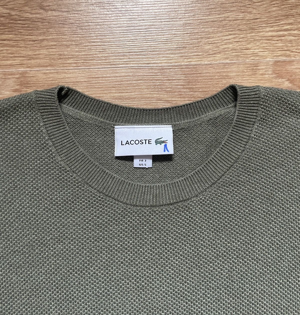 Lacoste Lacoste Men’s cotton Olive sweater / Pullover Size US S / EU 44-46 / 1 - 3 Thumbnail