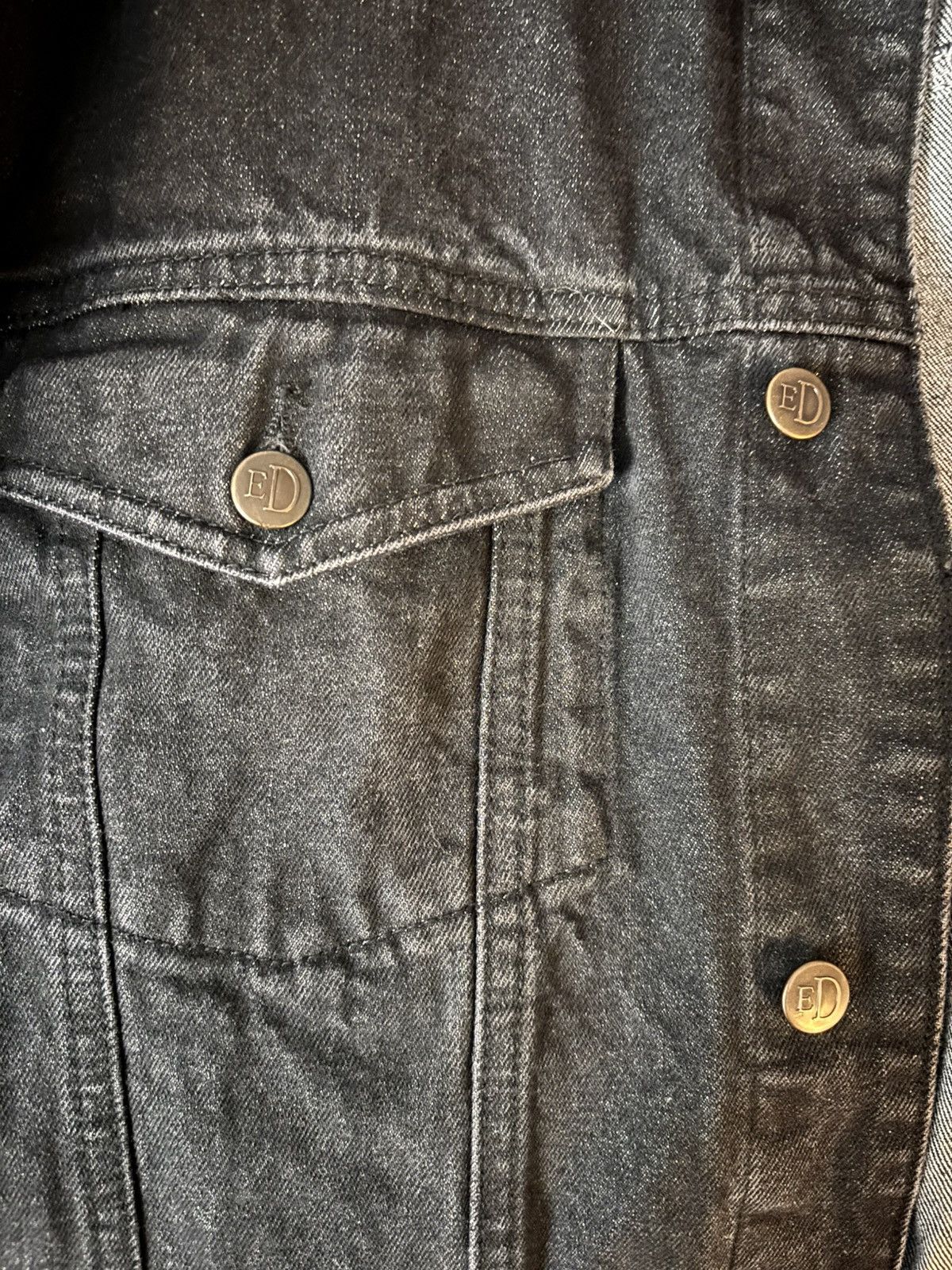 Kim Krueger Kim Krueger Black Denim Jacket (VERY RARE & LIMITED) Size US L / EU 52-54 / 3 - 4 Thumbnail