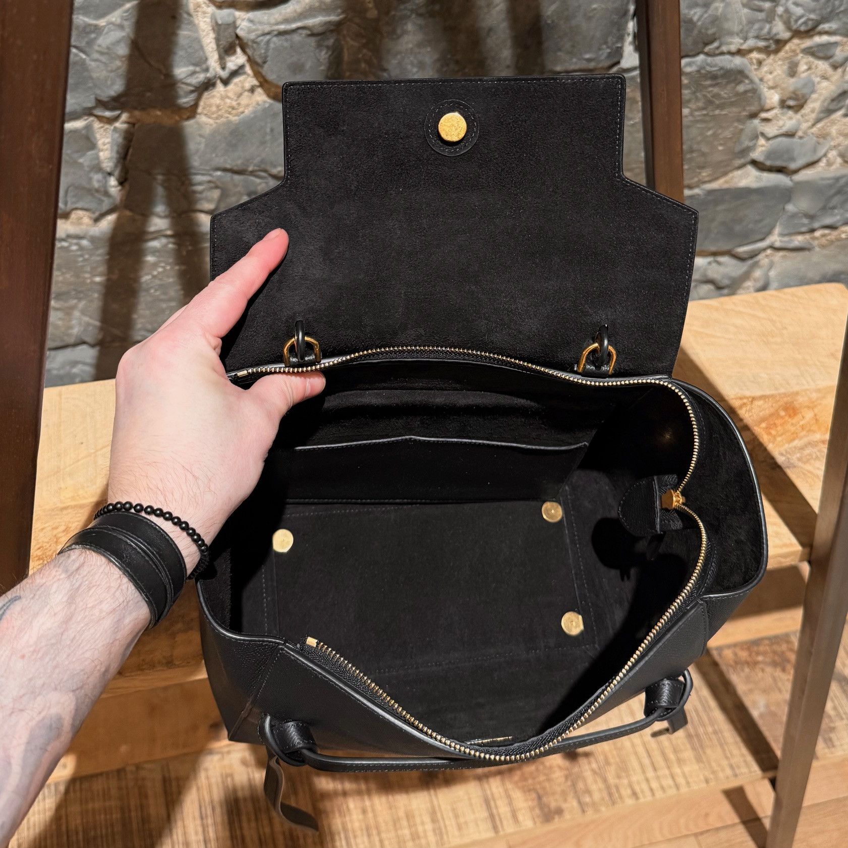 Celine Celine 2018 Black Leather Mini Belt Bag Size ONE SIZE - 15 Thumbnail