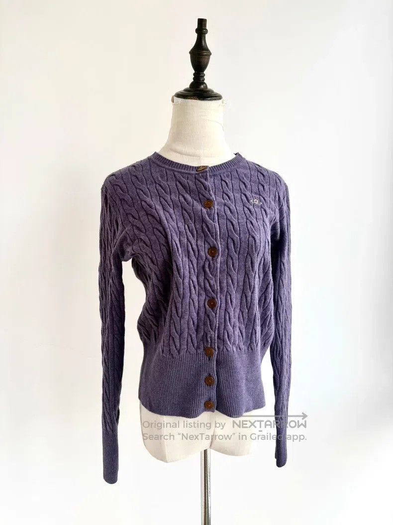 Vivienne Westwood Vivienne Westwood Lavender Crochet Knit Open Cardigan Size L / US 10 / IT 46 - 2 Thumbnail
