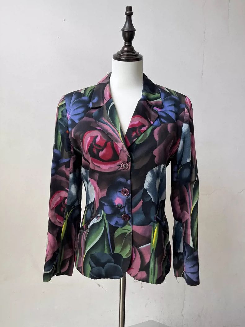 Kenzo Kenzo Abstract floral coat Size XS / US 0-2 / IT 36-38 - 1 Thumbnail