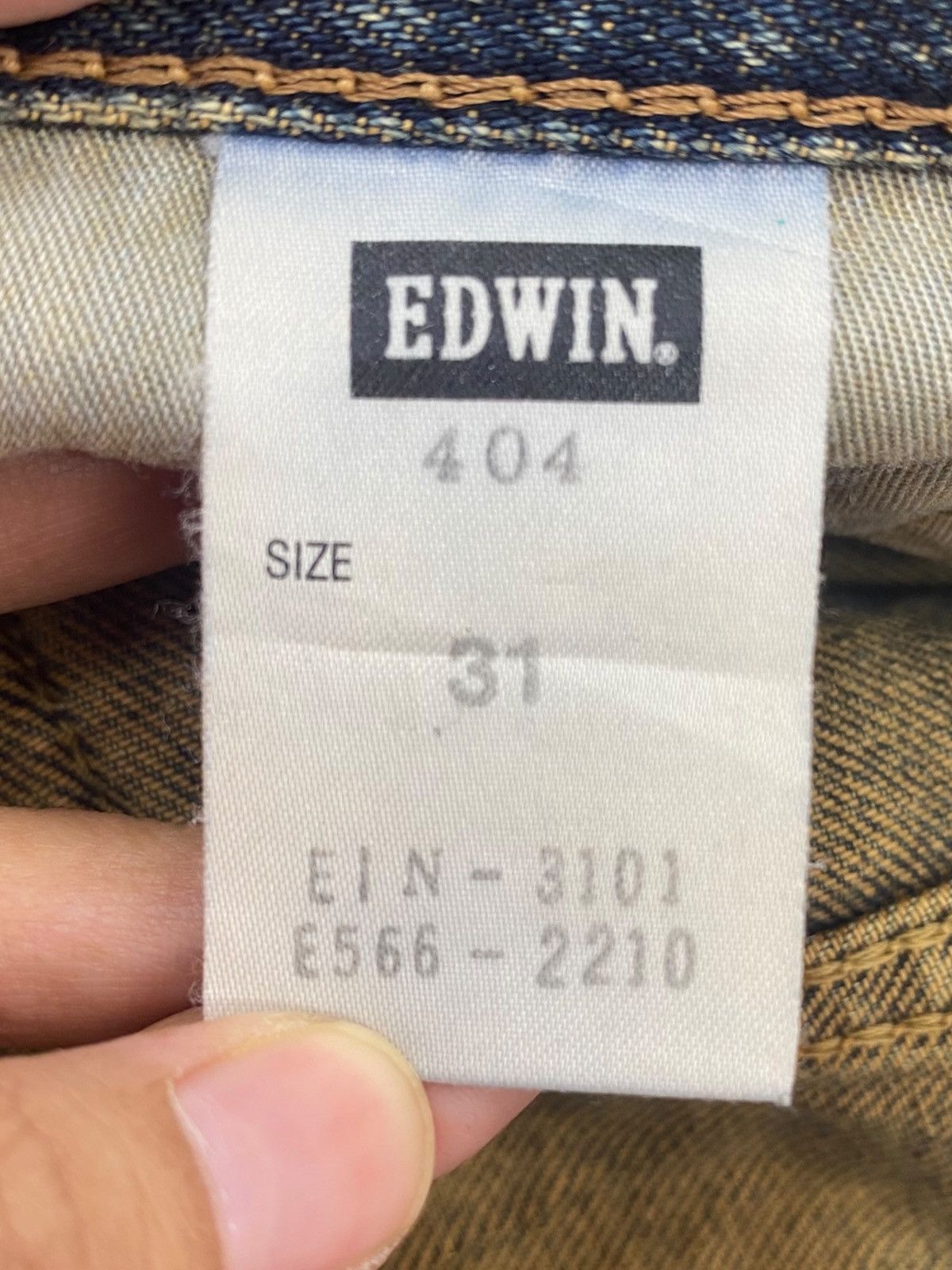 Edwin Vintage Edwin Blue Wash Style Straight Leg Jeans Size US 32 / EU 48 - 10 Thumbnail