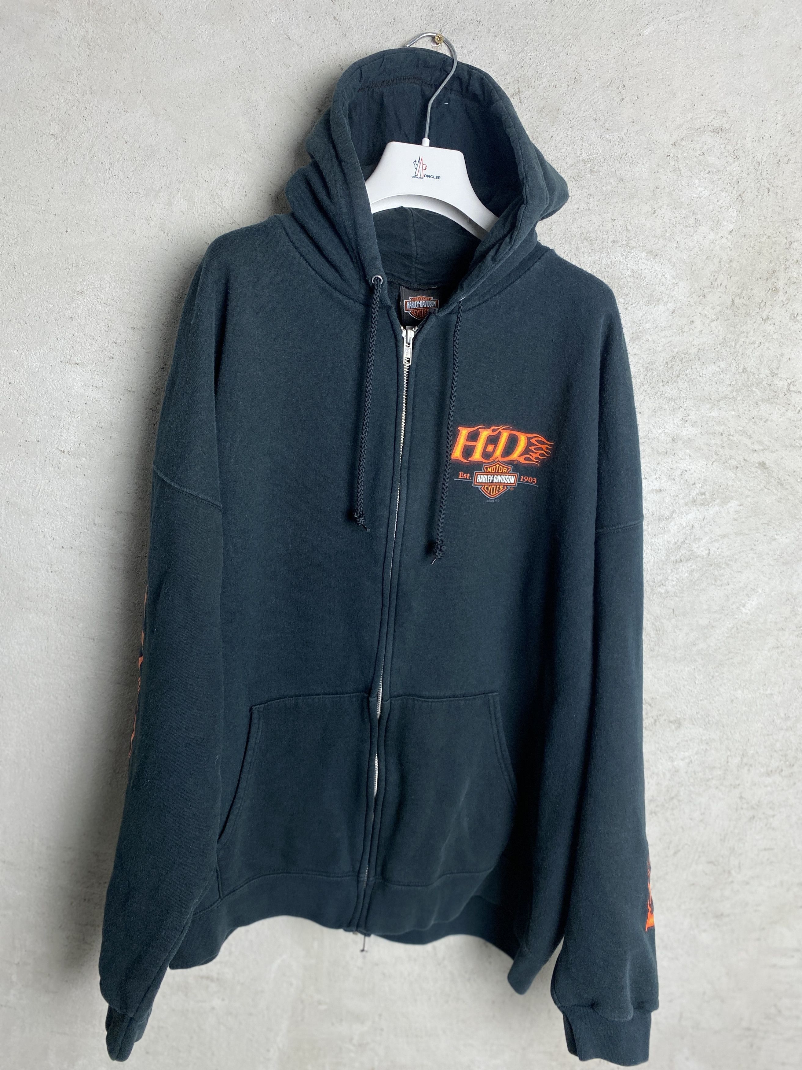Harley Davidson Harley Davidson 2004 vintage zip-up hoodie moto Size US XL / EU 56 / 4 - 2 Thumbnail