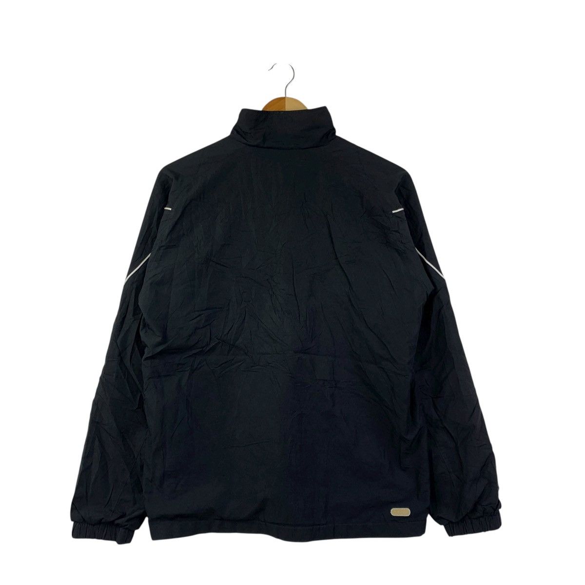 Asics Vintage Asics Black Reflective Track Jacket Orange Lining Size US S / EU 44-46 / 1 - 4 Thumbnail