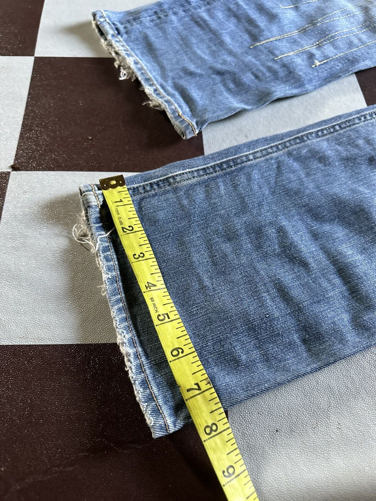 Vintage Johnbull patchworks blue denim jeans Size US 28 / EU 44 - 14 Thumbnail
