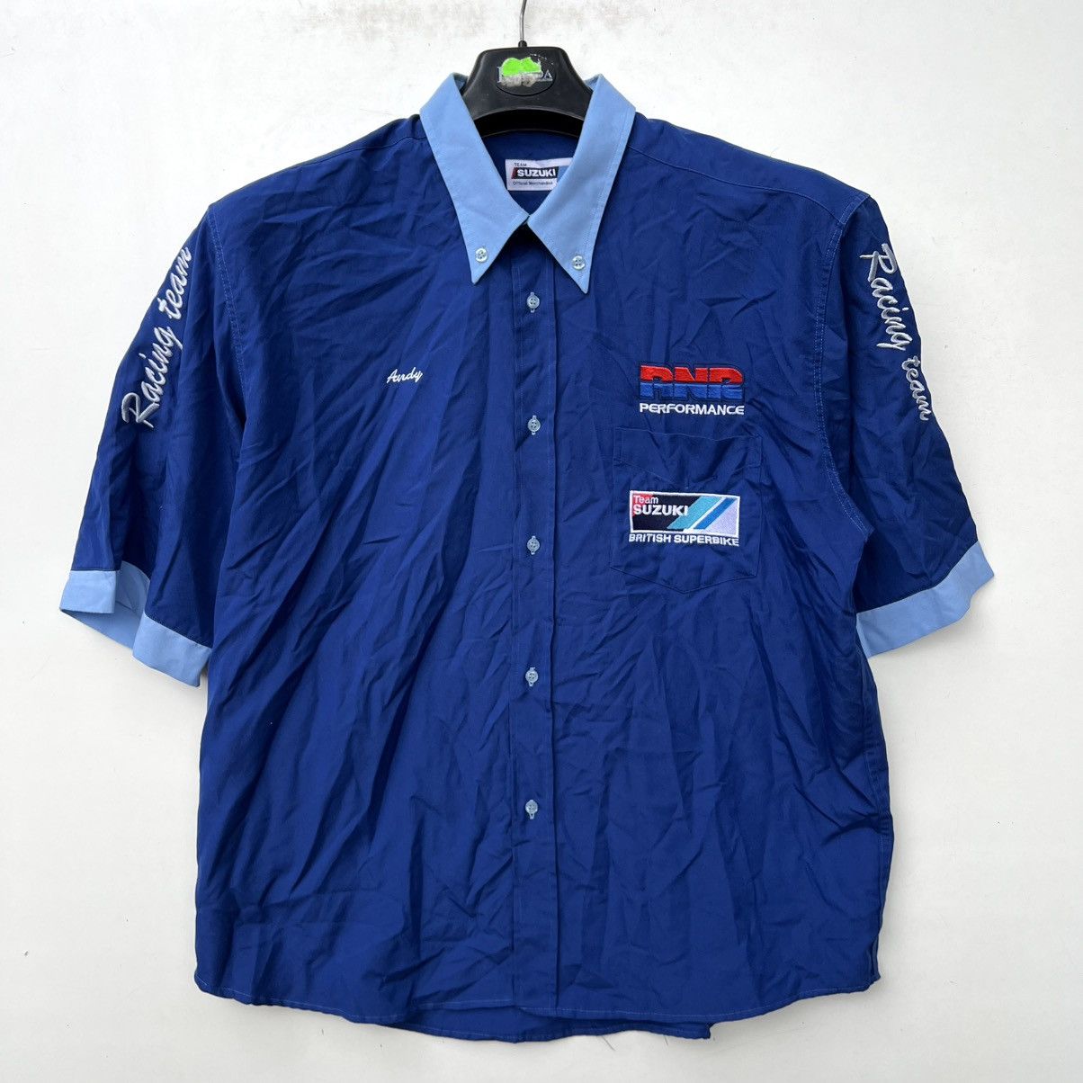Fox Racing SUZUKI RACING TEAM BRITISH SUPERBIKE VINTAGE SHIRT Size US XL / EU 56 / 4 - 1 Thumbnail