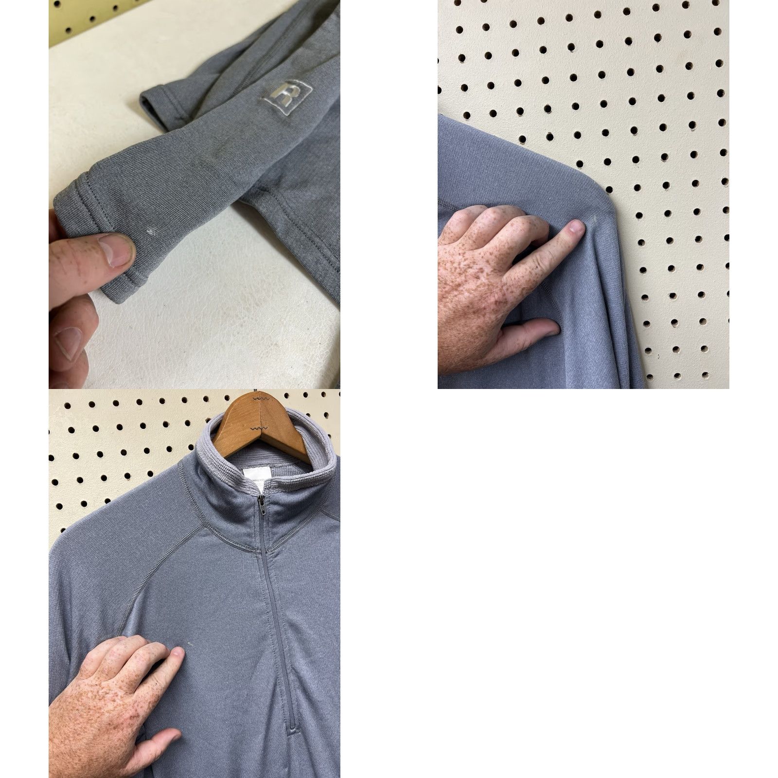 Patagonia VINTAGE Patagonia Men’s L Gray Polyester Blend Base Layer Quarter Zip USA Made Sweater Pullover 1/4 Zip Logo Mock Neck Long Sleeve Fleece Size US L / EU 52-54 / 3 - 8 Thumbnail