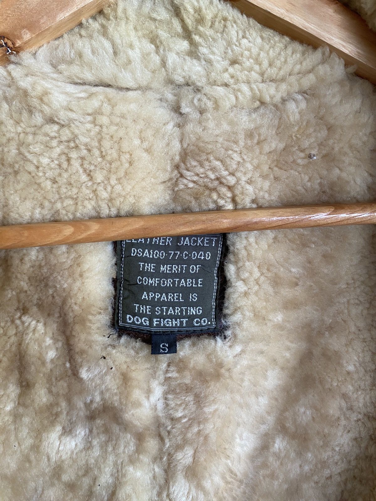 If Six Was Nine Vintage Dog Fight B-3 Sheepskin Leather Flight Jacket 1990s Size US S / EU 44-46 / 1 - 11 Thumbnail