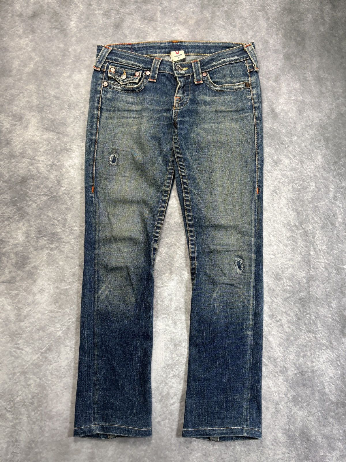 True Religion 2000s True Religion Jeans Made in USA Vintage Denim Pants 27 Size 30" / US 8 / IT 44 - 5 Thumbnail