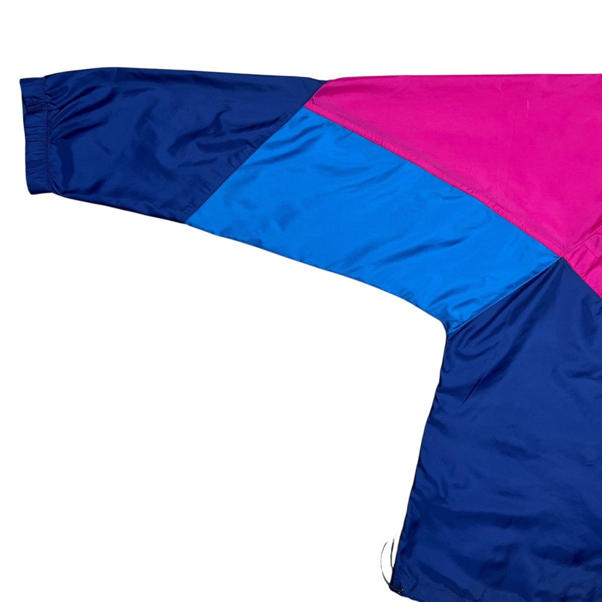 Nike Vtg 1990s Nike Swoosh Color Block Zip Up Windbreaker Jacket Size US L / EU 52-54 / 3 - 13 Thumbnail