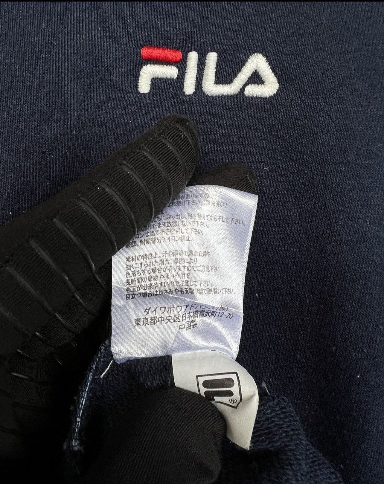 Fila × Japanese Brand Vintage Y2k Fila Spellout Logo Navy Boxy Baggy Sweatshirt Size US M / EU 48-50 / 2 - 4 Thumbnail