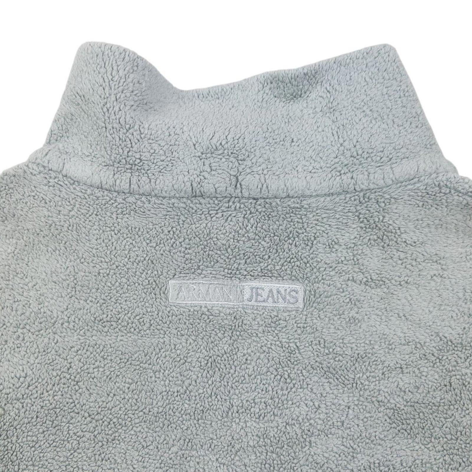 Other Vintage 90s Armani Jeans Cropped Fleece Jacket Womens Size M Size M / US 6-8 / IT 42-44 - 3 Thumbnail