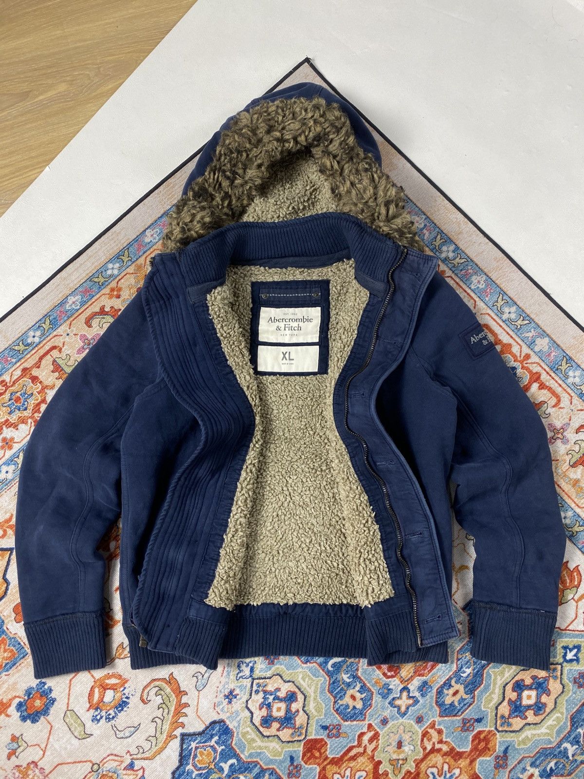 Abercrombie & Fitch Abercrombie If Six Was Nine LGB Vibe Fur Zip Hoodie Jacket Size US XL / EU 56 / 4 - 7 Thumbnail