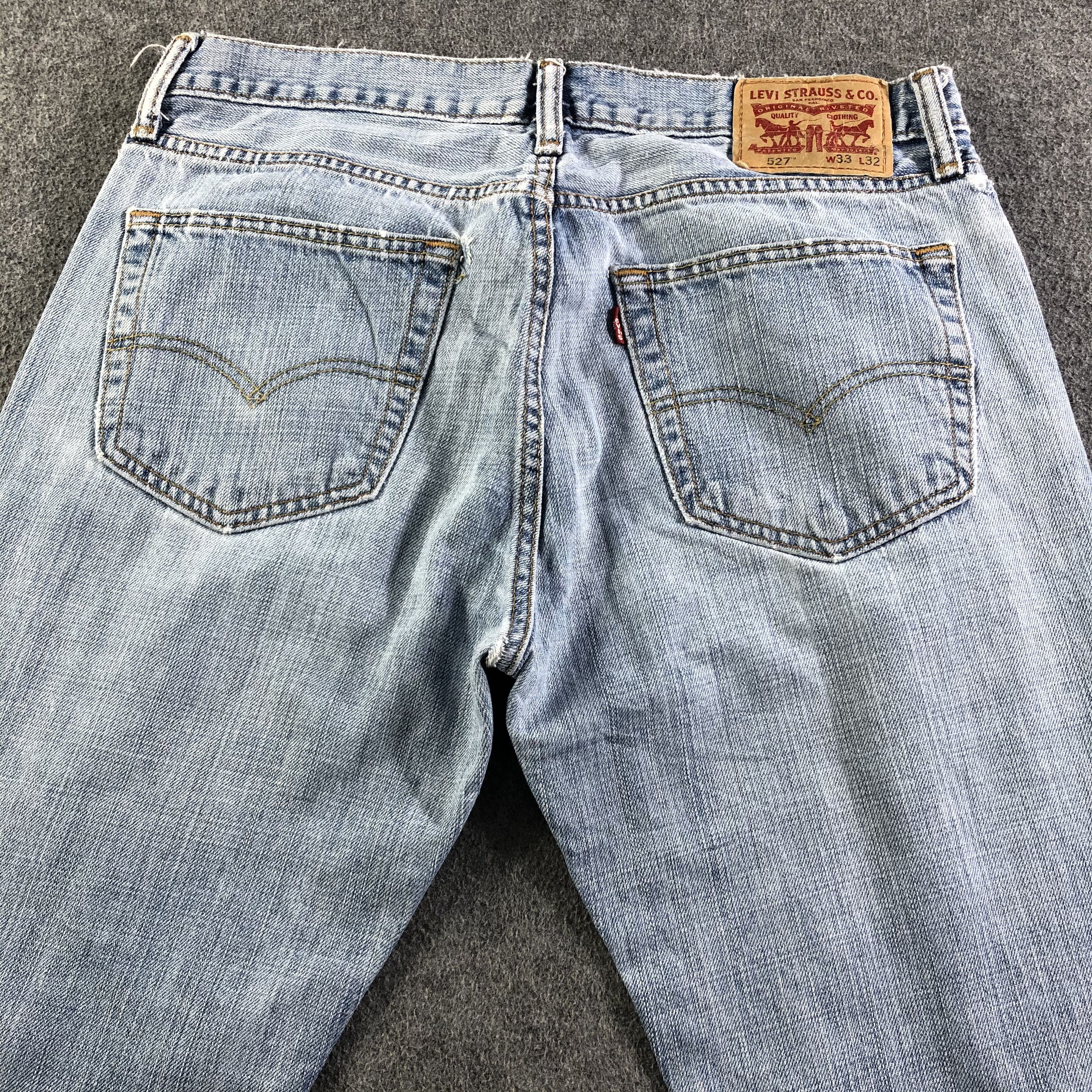 Levi's Vintage Light Wash Levis 527 Jeans-J3469 Size 34" / US 12 / IT 48 - 4 Thumbnail