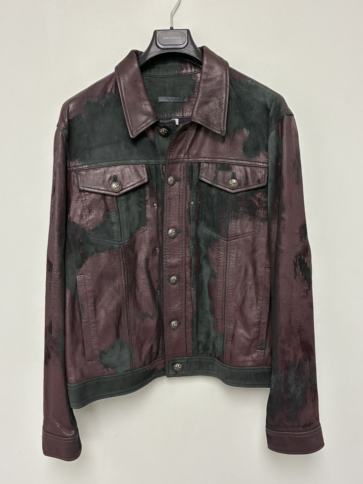 John Varvatos Leather trucker jacket EU 58x USA 48x Size US XXL / EU 58 / 5 - 10 Thumbnail