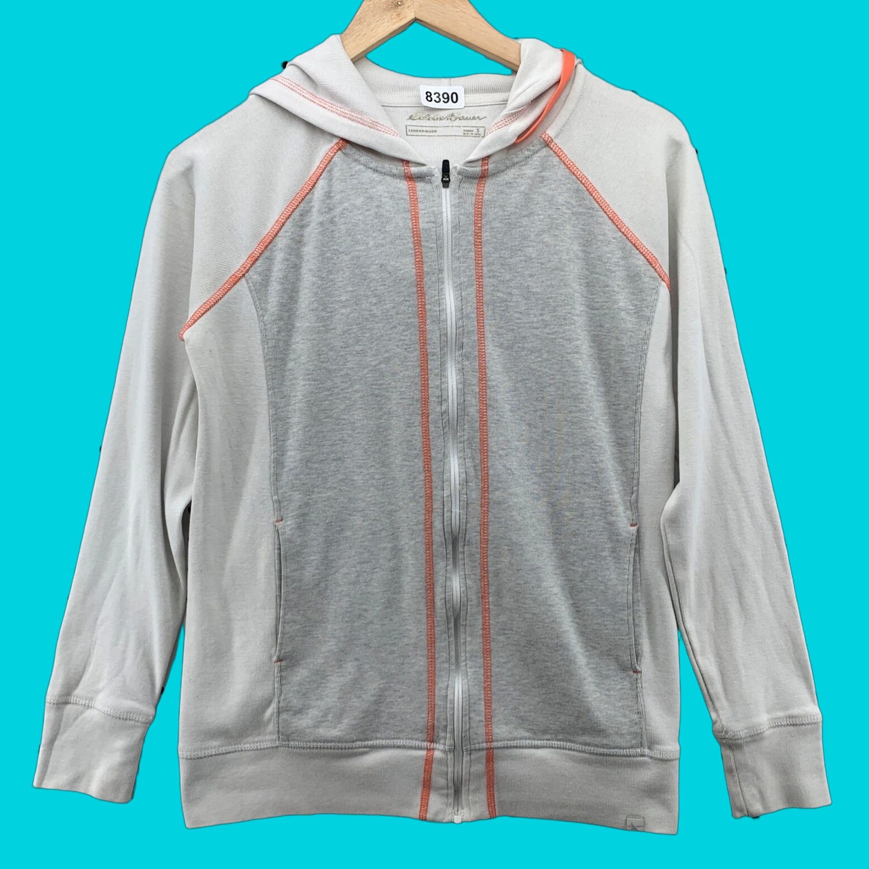 Eddie Bauer Eddie Bauer Legend Wash Full Zip Hoodie Women’s Small White Hooded Pocketed 19x23.5 Size S / US 4 / IT 40 - 1 Thumbnail