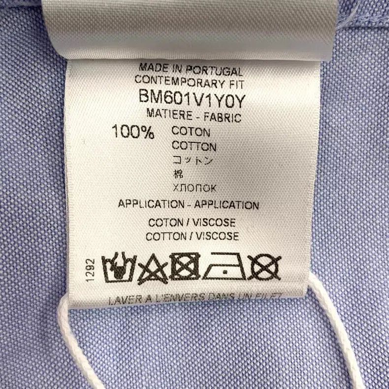Givenchy Givenchy Blue Pattern Design Cotton Long-Sleeve Shirt Size XS / US 0-2 / IT 36-38 - 8 Thumbnail