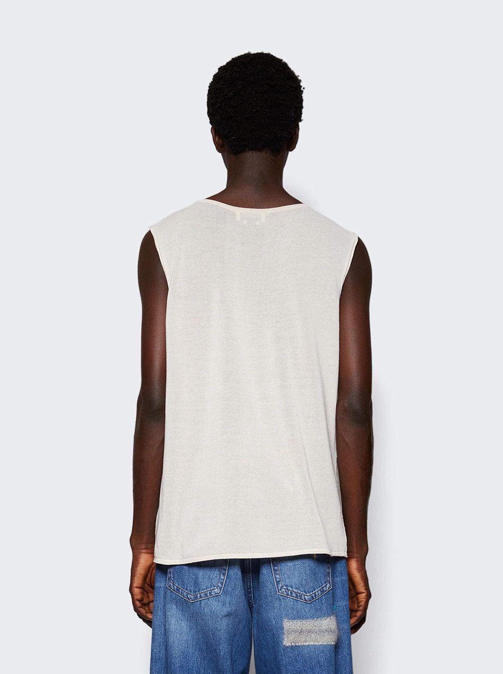 Lanvin o1mle0426 Sleeveless Tank Tops in White Size US XXL / EU 58 / 5 - 5 Thumbnail