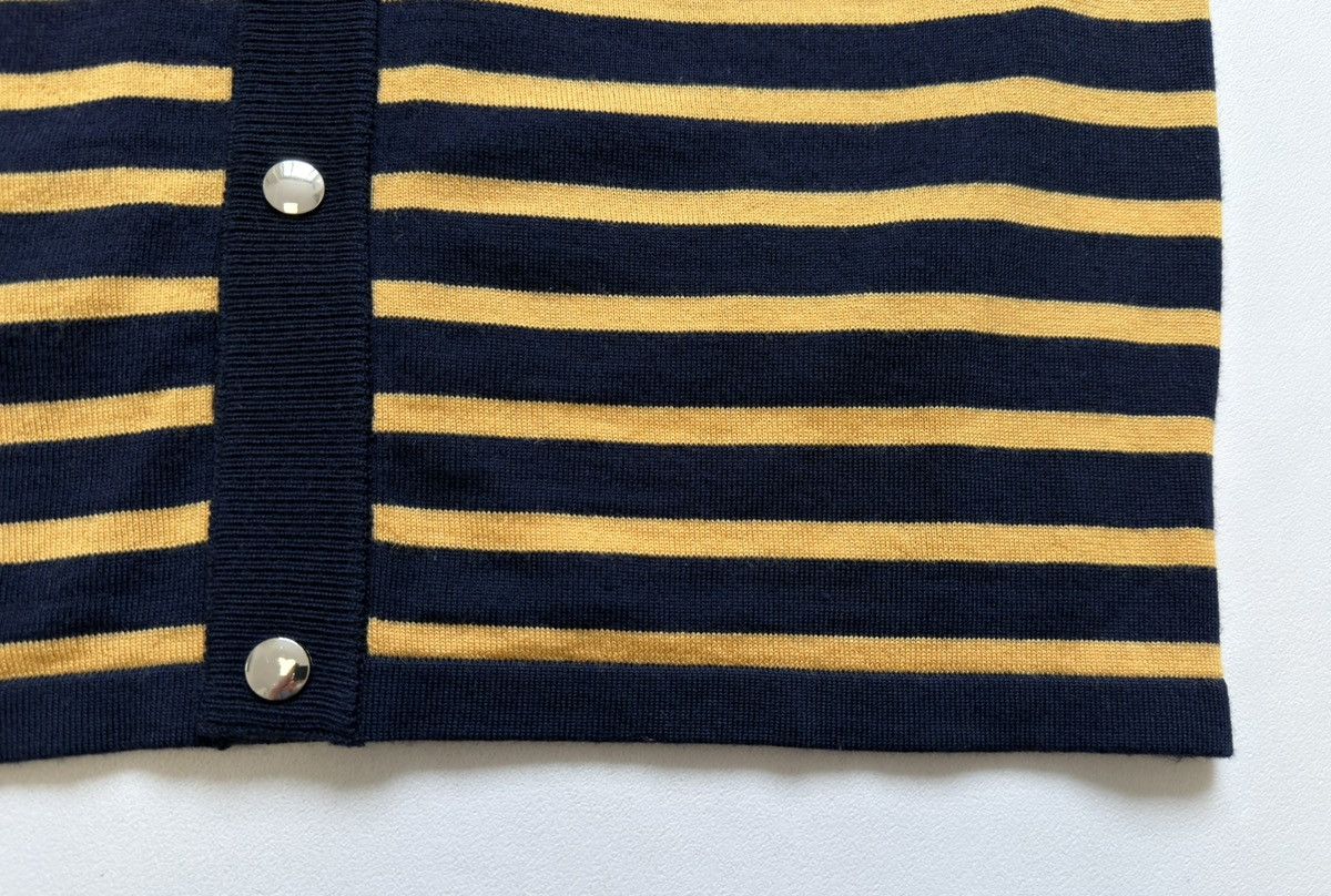 Wales Bonner ‘Kamau’ Blue/Yellow Striped Wool Cardigan Size US M / EU 48-50 / 2 - 10 Thumbnail