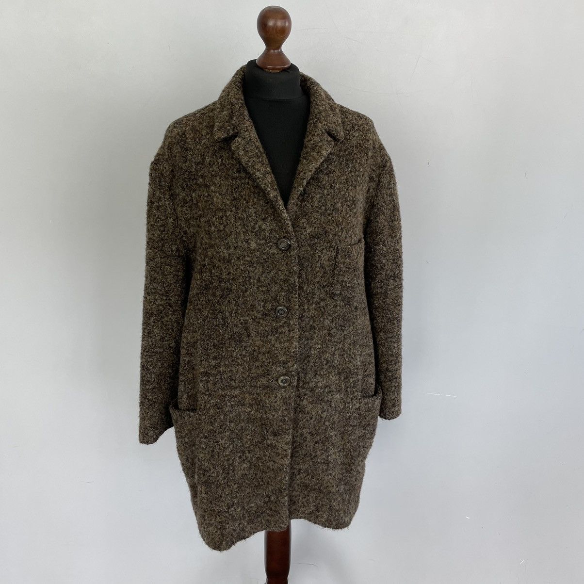 Designer × Jil Sander Wool cardi coat Jil Sander Brown wool alpaca size M Size M / US 6-8 / IT 42-44 - 2 Thumbnail