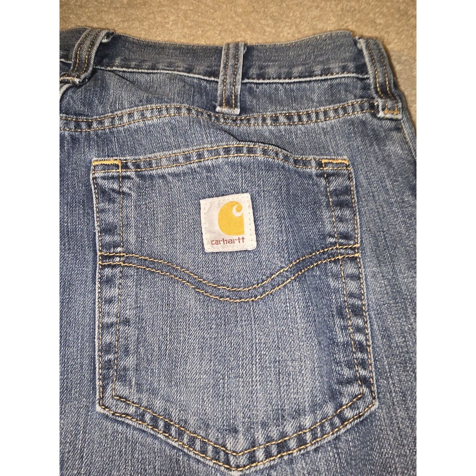 Carhartt Carhartt Mens Relaxed Fit Jeans Blue Medium Wash Size 32x30 Size US 32 / EU 48 - 5 Thumbnail