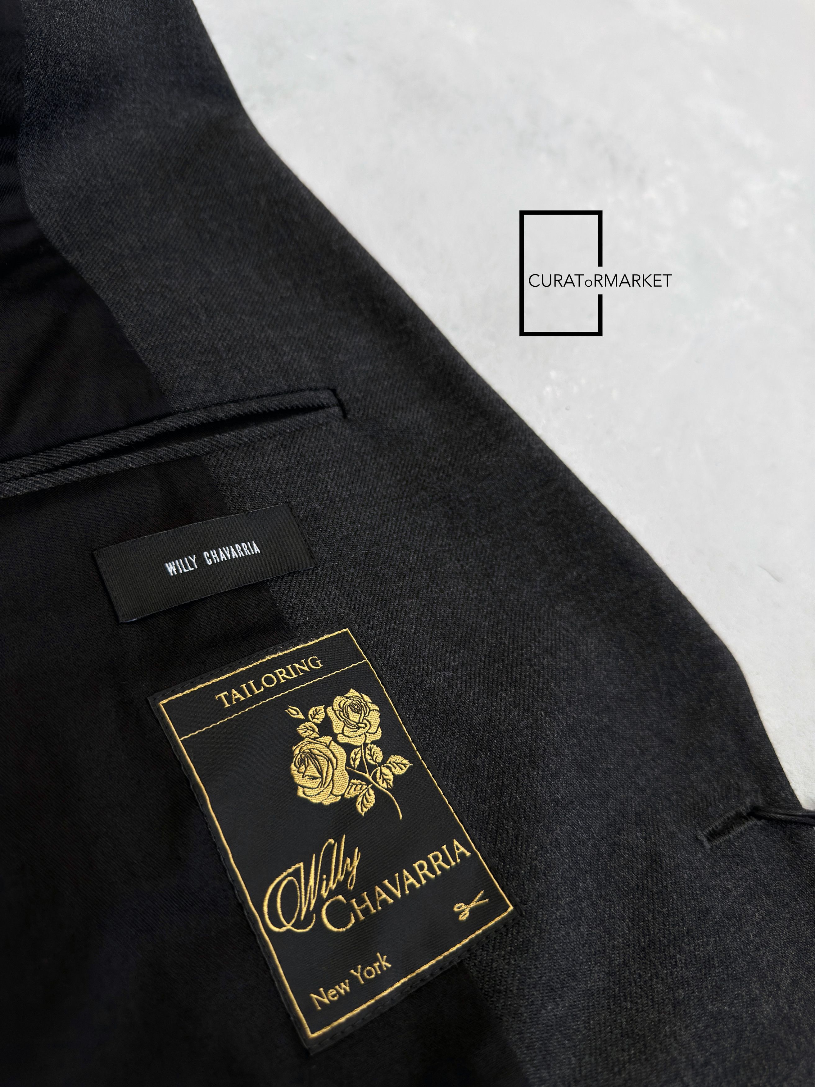 Willy Chavarria Runway Oversized Tailoring Wool Chuco Blazer Tarantula FW25 Size US S / EU 44-46 / 1 - 10 Thumbnail