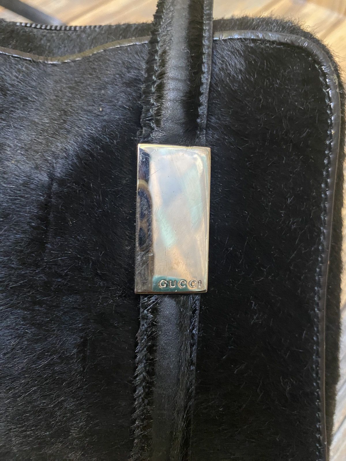 Gucci Gucci black fur shoulder bag Size ONE SIZE - 4 Thumbnail