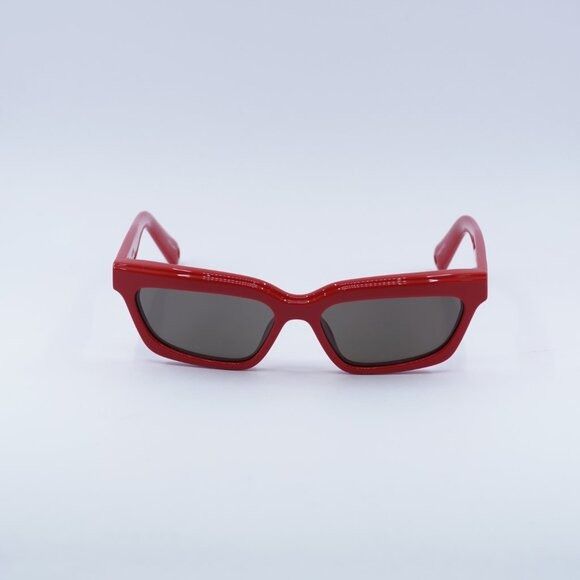 Jacquemus Jacquemus SALON JAC/62 C4 Sunglasses Red Rectangle Frame Size ONE SIZE - 2 Thumbnail