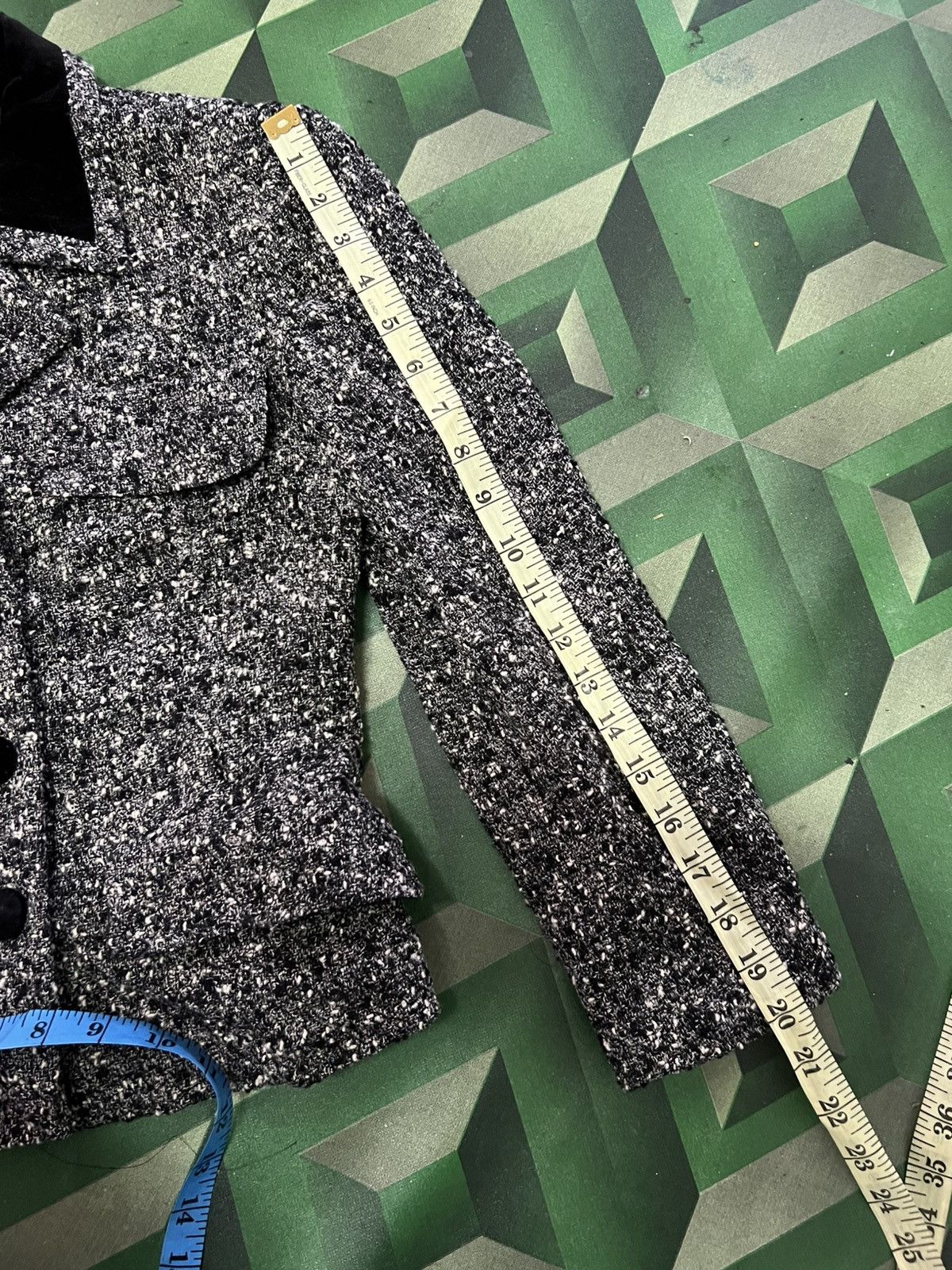Fendi Authentic Fendi Tweed Coat Size S / US 4 / IT 40 - 13 Thumbnail