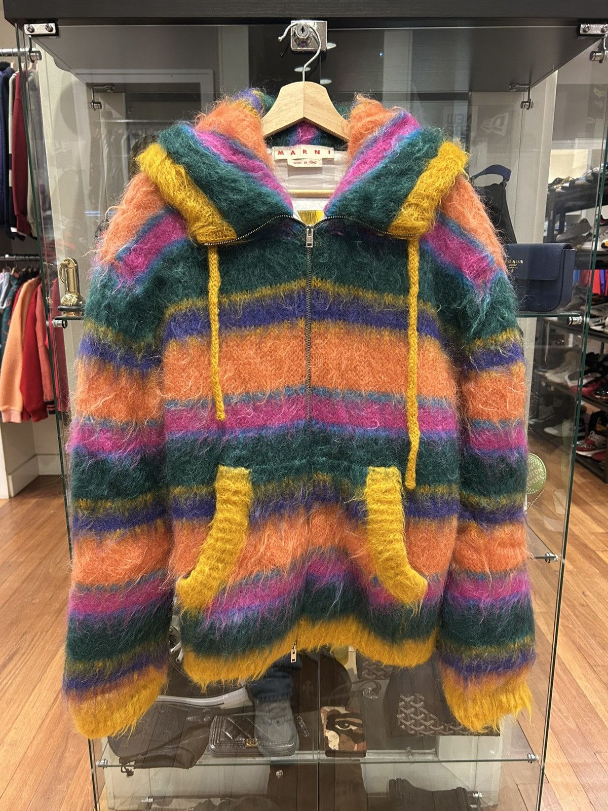Marni Fuzzy Wuzzy Zip Up Hoodie