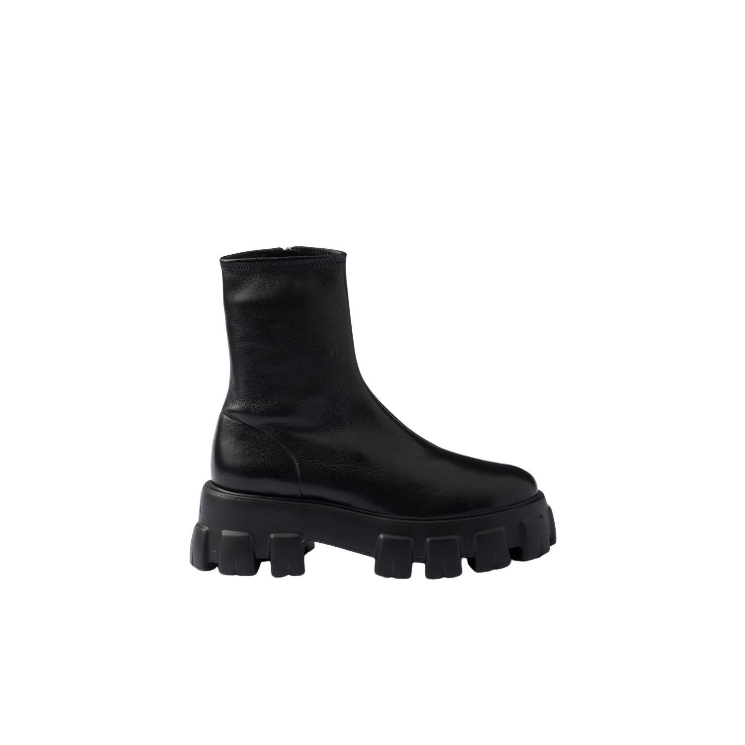 Prada PRADA $1650 Monolith Black stretch nappa leather Boots New & Size US 7.5 / IT 37.5 - 2 Thumbnail