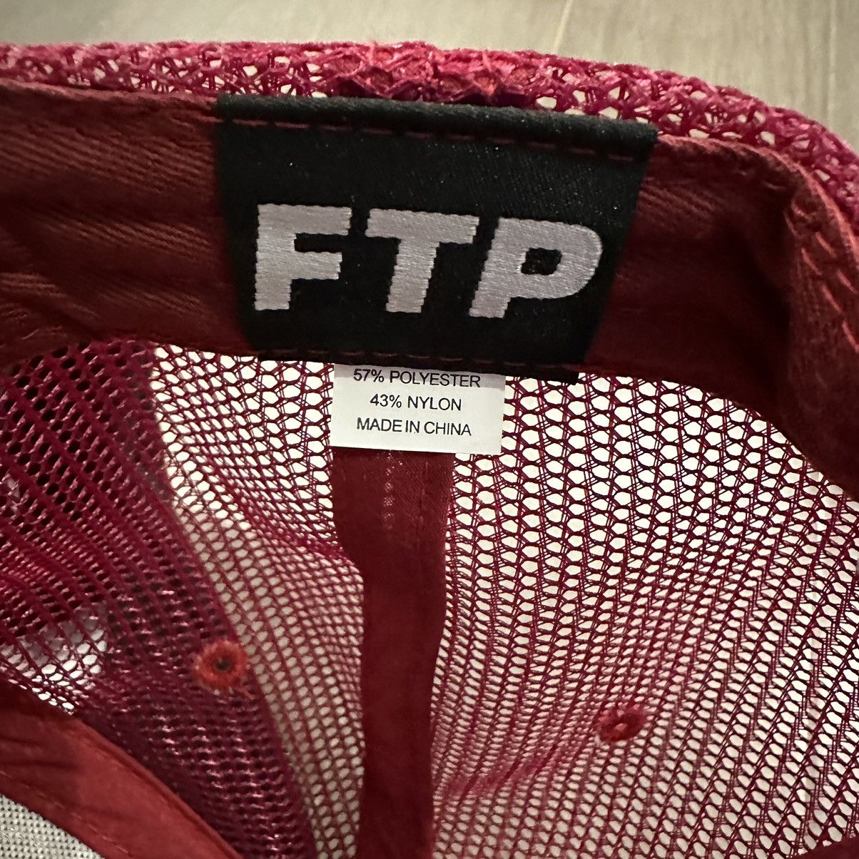 Fuck The Population FTP OG Logo Foam Trucker Hat Cardinal Size ONE SIZE - 3 Thumbnail