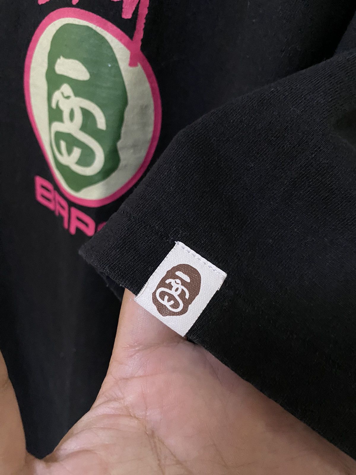 Bape × Stussy A bathing Ape BAPE X Stussy Collaboration Tshirt Size US L / EU 52-54 / 3 - 3 Thumbnail